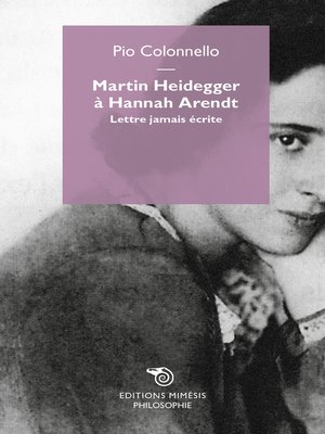 cover image of Martin Heidegger à Hannah Arendt
